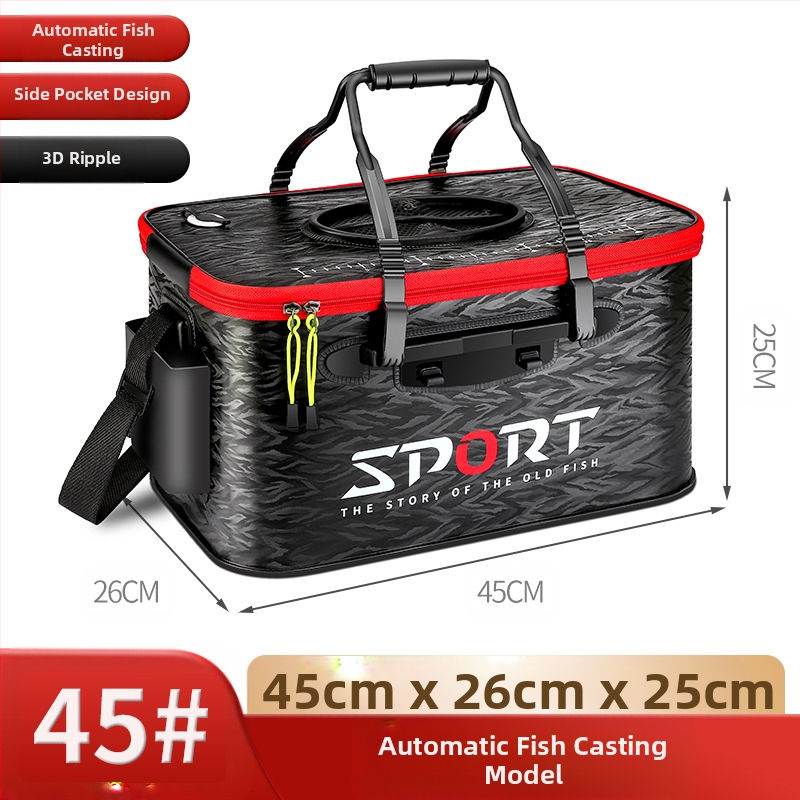 Saliekams EVA spainis dzīvajām zivīm ar 3D rakstu un noslēgumu