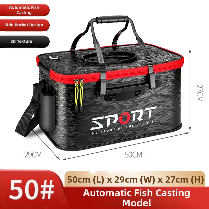 Saliekams EVA spainis dzīvajām zivīm ar 3D rakstu un noslēgumu