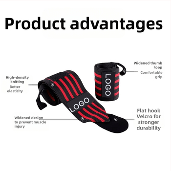 Ταινία καρπού για άρση βαρών – Wolf King, πολυεστερικό ύφασμα, προστασία καρπού, για ενήλικες