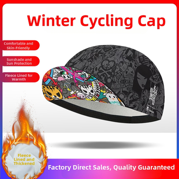 Κράνος ποδηλάτου με επένδυση fleece για χειμώνα, ενήλικες, unisex, πολυεστέρας, εξωτερική χρήση
