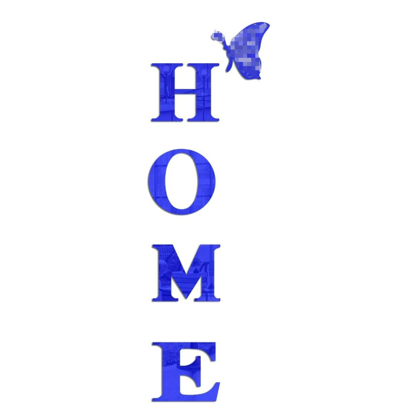 Ακρυλικά αυτοκόλλητα καθρεφτών τοίχου με πολυγωνικά σχήματα πεταλούδας, αυτοκόλλητα με κόλλα, 5 τεμάχια, αδιάβροχη διακόσμηση για σαλόνι, υπνοδωμάτιο και είσοδο.