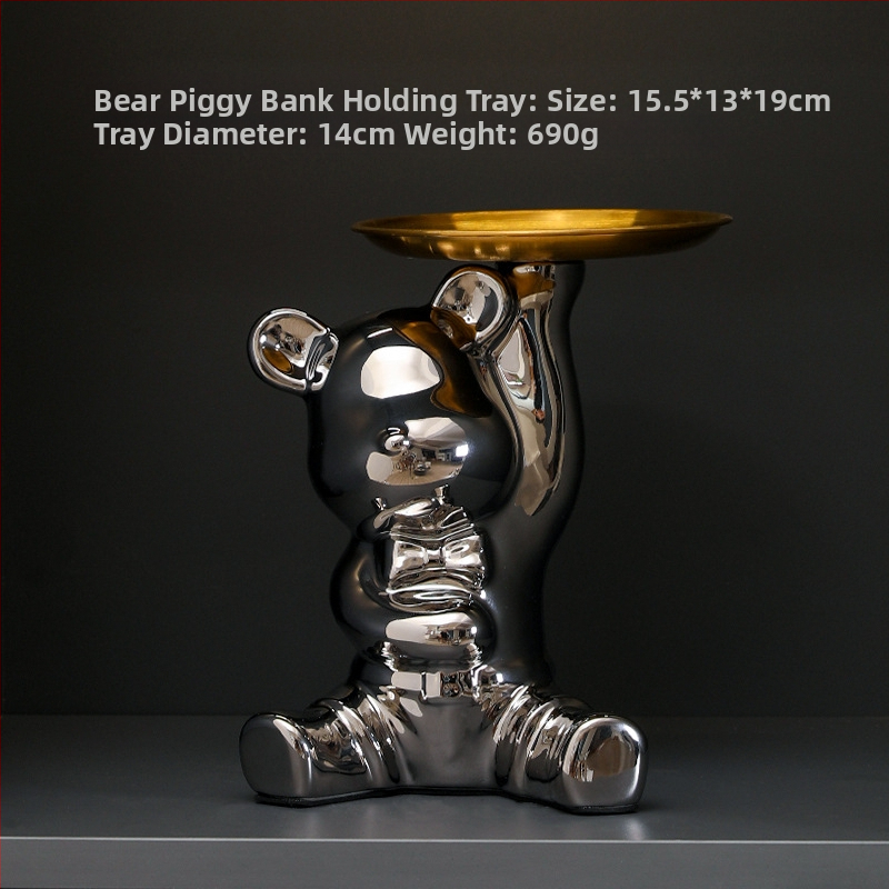 Κεραμική φιγούρα ζώου για οικιακή διακόσμηση, στυλ light luxury, επιτραπέζιο γλυπτό για έπιπλο τηλεόρασης και σαλόνι