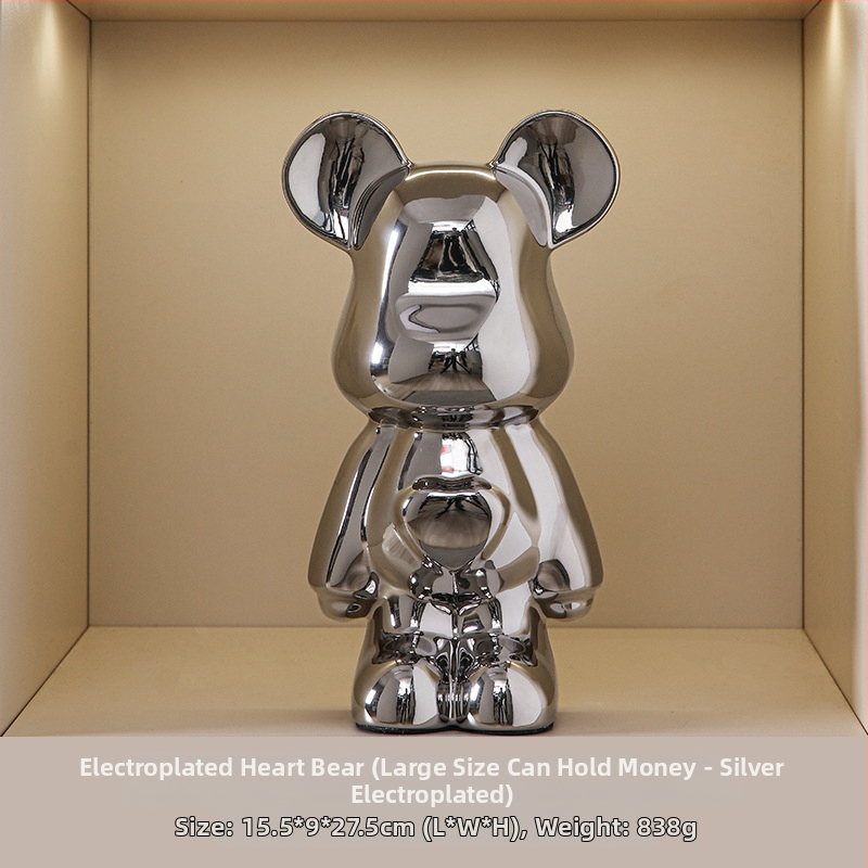 Κεραμική φιγούρα ζώου για οικιακή διακόσμηση, στυλ light luxury, επιτραπέζιο γλυπτό για έπιπλο τηλεόρασης και σαλόνι