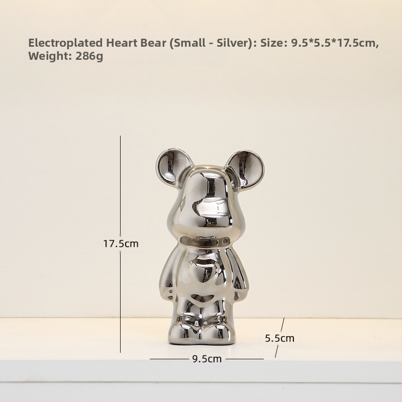 Κεραμική φιγούρα ζώου για οικιακή διακόσμηση, στυλ light luxury, επιτραπέζιο γλυπτό για έπιπλο τηλεόρασης και σαλόνι