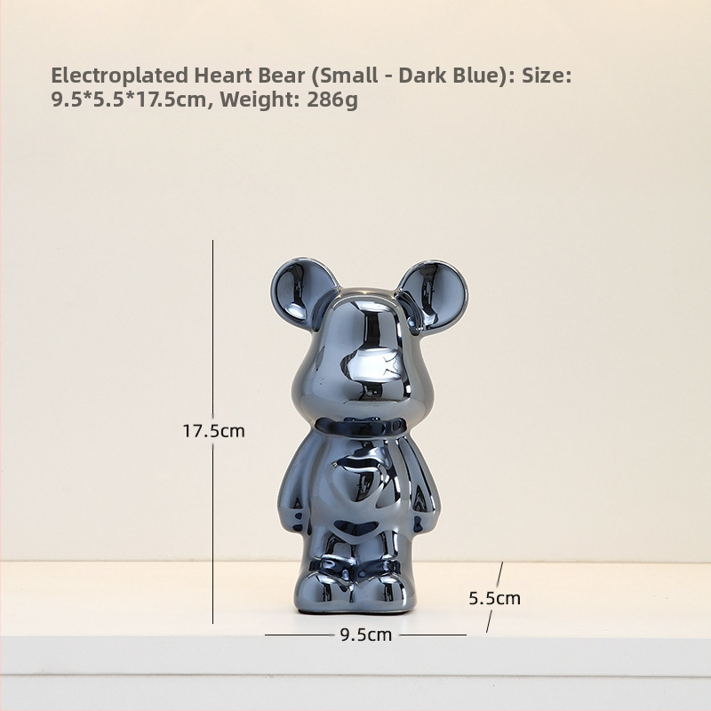 Κεραμική φιγούρα ζώου για οικιακή διακόσμηση, στυλ light luxury, επιτραπέζιο γλυπτό για έπιπλο τηλεόρασης και σαλόνι