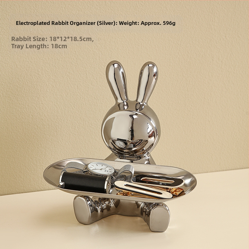 Κεραμική φιγούρα ζώου για οικιακή διακόσμηση, στυλ light luxury, επιτραπέζιο γλυπτό για έπιπλο τηλεόρασης και σαλόνι