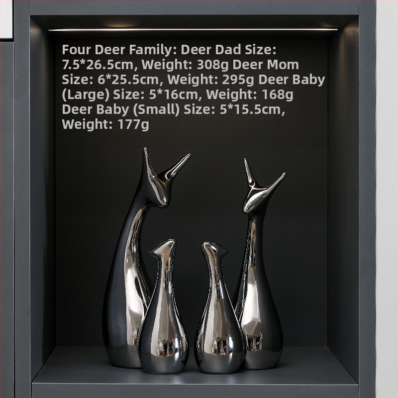 Κεραμική φιγούρα ζώου για οικιακή διακόσμηση, στυλ light luxury, επιτραπέζιο γλυπτό για έπιπλο τηλεόρασης και σαλόνι