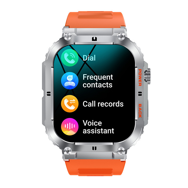 K57PRO Išmanusis laikrodis su Bluetooth skambučiais, širdies ritmo stebėjimas, miego stebėjimas, žingsnių skaičiavimas, atsparus vandeniui