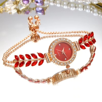 Γυναικείο ρολόι Noband 6001 quartz, κάσα και μπρασελέ από κράμα, παγκόσμια ώρα, διακοσμητικό