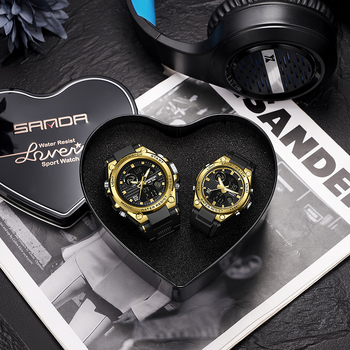 Мъжки многофункционален спортен часовник за открито – луминесцентен, 50m водоустойчив, електронно движение (японски, 2016), дисплей: стрелки + цифри, аларма