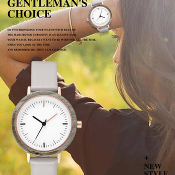 Γυναικείος ξύλινος ρολόι με ιαπωνικό Miyota 2035 quartz μηχανισμό, ανθεκτικό στο νερό για καθημερινή χρήση, καντράν 34mm, θήκη από χρυσό ξύλο, ξύλινο λουρί