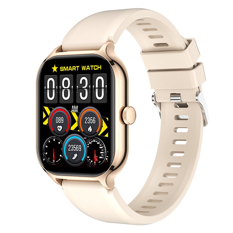 Išmanusis laikrodis su Bluetooth skambučiais, širdies ritmo stebėjimas, miego stebėjimas, kraujo deguonies nustatymas, belaidis įkrovimas; Android suderinamas.