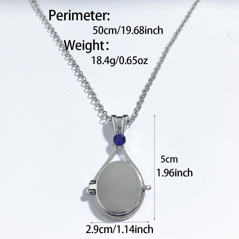 Κολιέ με κρεμαστό από κοχύλι, κράμα ψευδάργύρου, ηλεκτροπλατίωση, αλυσίδα σε σχήμα Ο, γεωμετρικό σχήμα U, 23 g