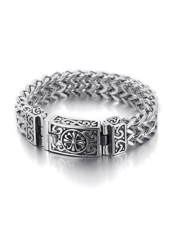 Narukvica s dvije redova, ručna izrada, retro stil za parove, oblik romba, proljeće 2024