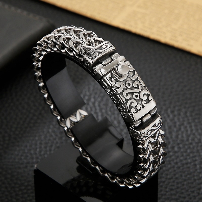 Narukvica s dvije redova, ručna izrada, retro stil za parove, oblik romba, proljeće 2024