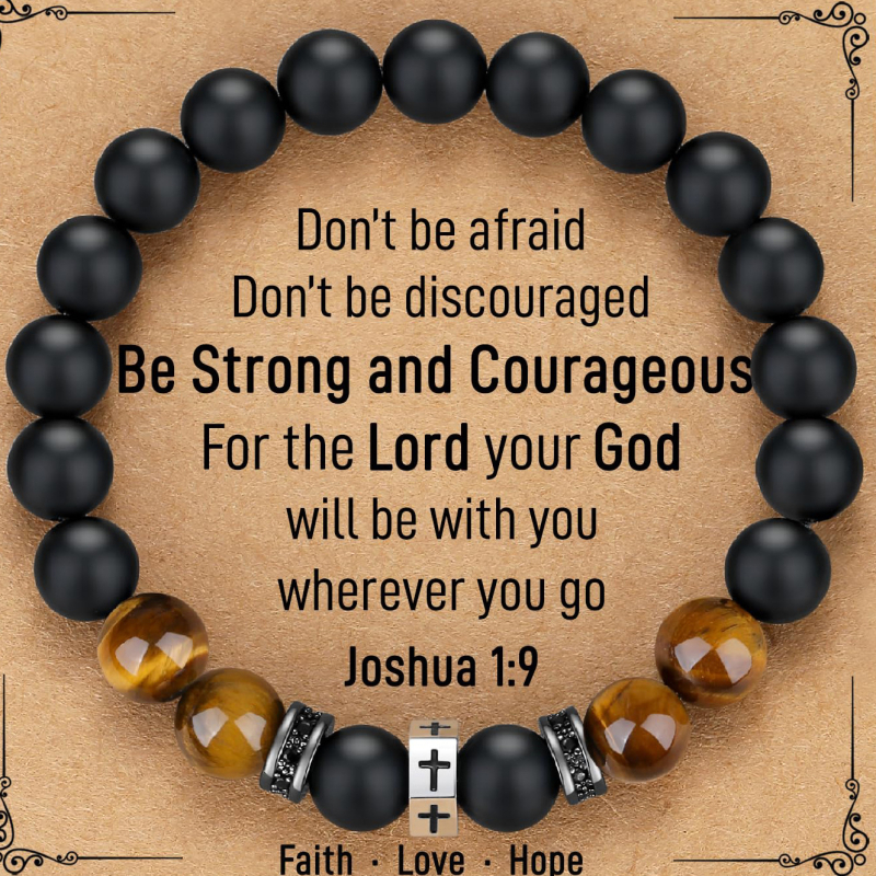 Férfiaknak szánt természetes kő karkötő, kézzel készített, geometriai formájú, személyes stílus — ideális ajándék a nyitóceremóniára