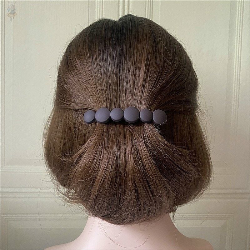 Vaikų plaukų segtukas su gėlių raštu, skirtas nugara galvos šukuosenai, pavasaris 2025