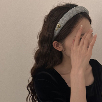 Κορδέλα μαλλιών από ύφασμα, χειροποίητο, γυναικείο αξεσουάρ κεφαλής, φθινόπωρο 2024