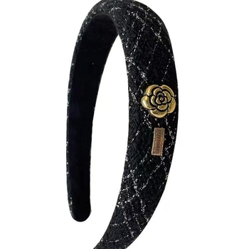 Κορδέλα μαλλιών από ύφασμα, χειροποίητο, γυναικείο αξεσουάρ κεφαλής, φθινόπωρο 2024