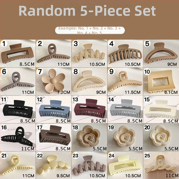 Κλάμερ μαλλιών με μεγάλο κράτημα - χειροποίητο, πλαστικό, αξεσουάρ κεφαλιού για γυναίκες, Yan Xi Accessories