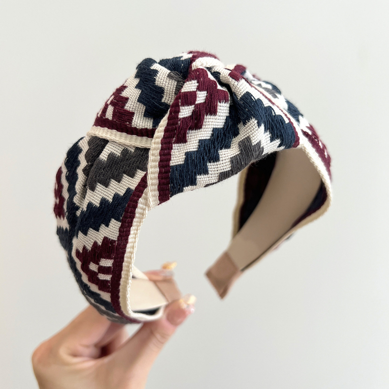 Bandă pentru păr din țesătură, stil coreean, lucrată manual, pentru femei, Melody