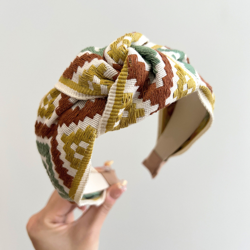 Bandă pentru păr din țesătură, stil coreean, lucrată manual, pentru femei, Melody