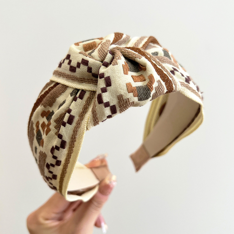 Bandă pentru păr din țesătură, stil coreean, lucrată manual, pentru femei, Melody