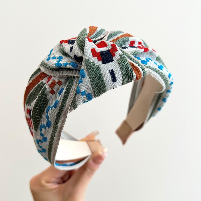 Bandă pentru păr din țesătură, stil coreean, lucrată manual, pentru femei, Melody