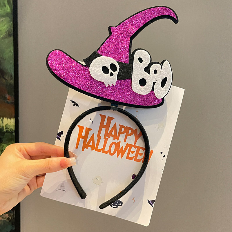 Κεφαλόδεσμος για Halloween με σκούρο σχέδιο αράχνης, χειροποίητος, από μίγμα υλικών, unisex