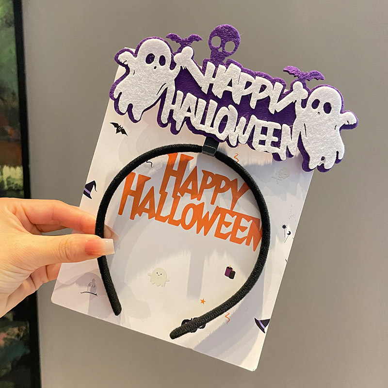 Κεφαλόδεσμος για Halloween με σκούρο σχέδιο αράχνης, χειροποίητος, από μίγμα υλικών, unisex