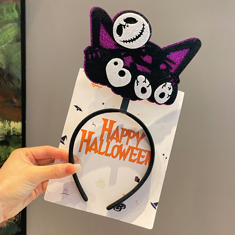 Κεφαλόδεσμος για Halloween με σκούρο σχέδιο αράχνης, χειροποίητος, από μίγμα υλικών, unisex