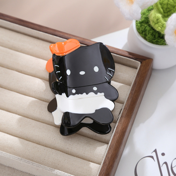 Τσιμπιδάκι μαλλιών από ακετικό οξύ με σχέδιο γλυκού ζώου για γυναίκες, τύπος γαντζώματος, προσαρμόζεται