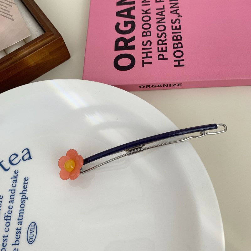 Κλιπ μαλλιών για γυναίκες, κορεατικού στυλ, από πλαστικό/ρητίνη, χειροποίητο, κλιπ ενός κομματιού, άνοιξη 2025