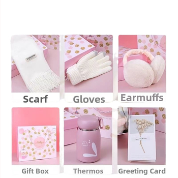 Коледен практичен шал като подарък за двойки, приятели и колеги; подходящ за рождени дни и партита; личен подарък.