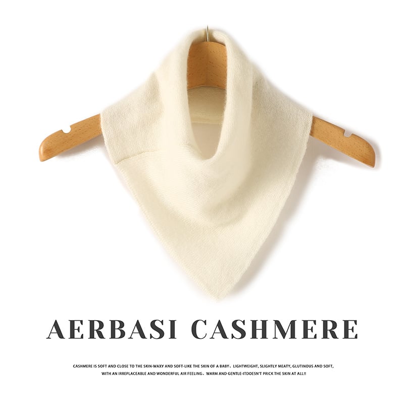 Kašmyrininė trikampė šalikė moterims, Korėjos stiliaus megztas žieminis aksesuaras