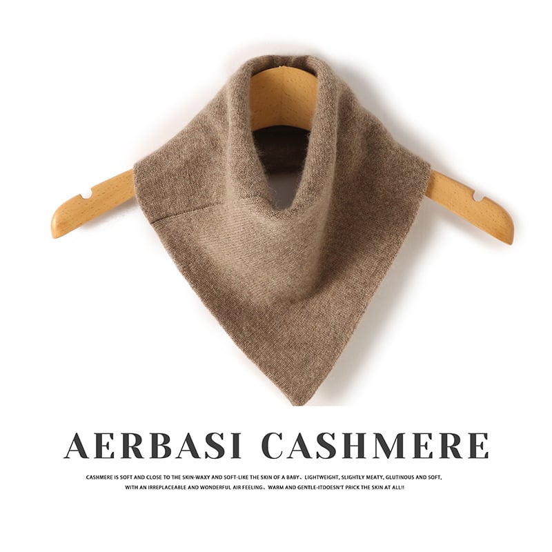 Kašmyrininė trikampė šalikė moterims, Korėjos stiliaus megztas žieminis aksesuaras