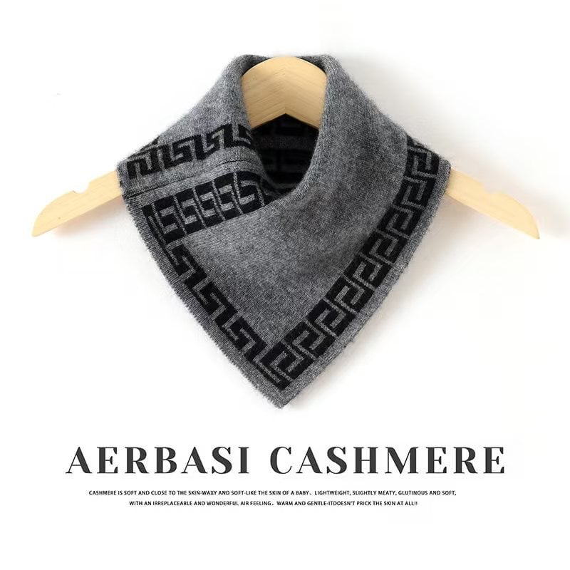 Kašmyrininė trikampė šalikė moterims, Korėjos stiliaus megztas žieminis aksesuaras