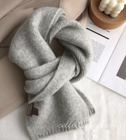 Šal za parove, pleteni umjetni kašmir od akrila i poliestera, warp pletenje, topao zimi, korejski stil