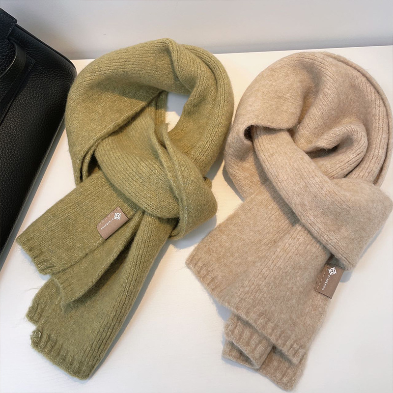 Šal za parove, pleteni umjetni kašmir od akrila i poliestera, warp pletenje, topao zimi, korejski stil