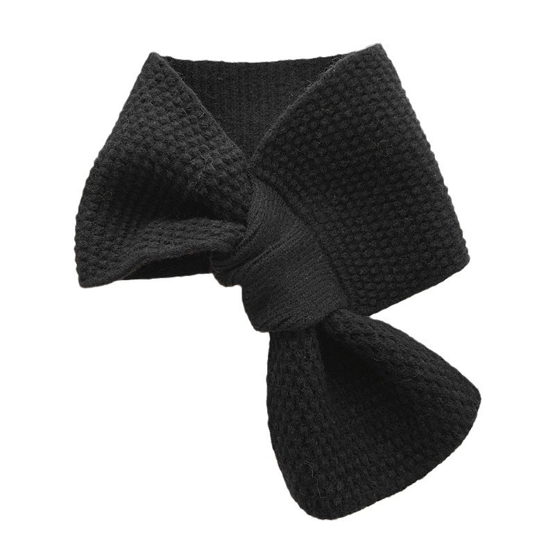 Női kötött kereszt sál, warp‑kötött, meleg, téli, poliészter >96% tartalom