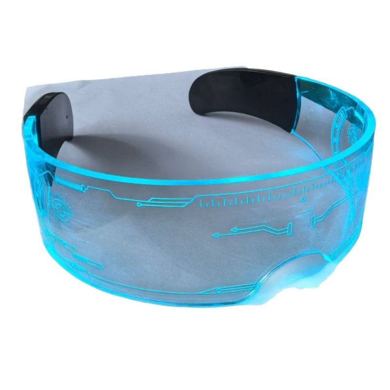 LED Φωτιζόμενα Γυαλιά, χωρίς σκελετό, unisex punk στυλ, ακρυλικό υλικό, μοντέλο τεχνολογικά φωτιζόμενα γυαλιά, καλοκαιρινή κυκλοφορία 2024