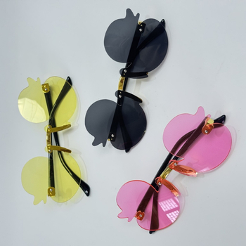 Bērnu bezrāmju saulesbrilles ar karikatūras motīvu - UV400, PC lēcas, PC rāmis, bez polarizācijas