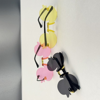 Bērnu bezrāmju saulesbrilles ar karikatūras motīvu - UV400, PC lēcas, PC rāmis, bez polarizācijas