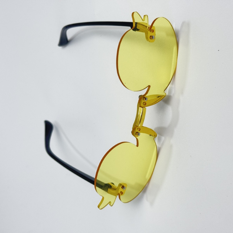 Bērnu bezrāmju saulesbrilles ar karikatūras motīvu - UV400, PC lēcas, PC rāmis, bez polarizācijas