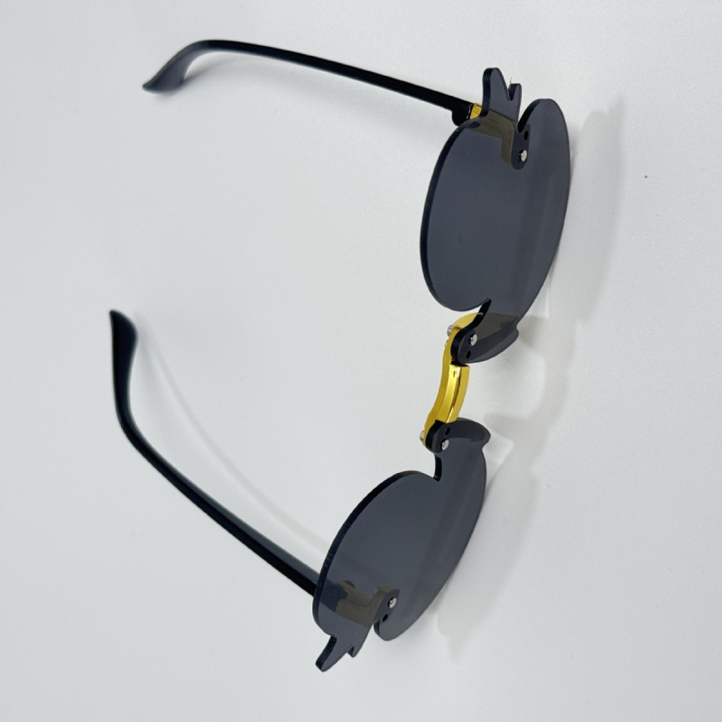 Bērnu bezrāmju saulesbrilles ar karikatūras motīvu - UV400, PC lēcas, PC rāmis, bez polarizācijas