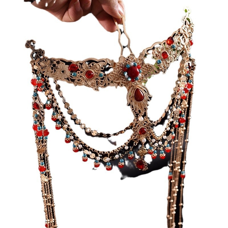 Etnički stil, ženski ukras za glavu od legure, ručno izrađeno, s resicama