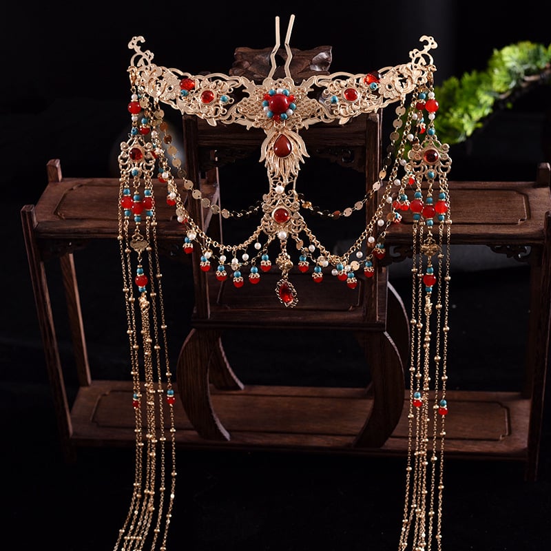 Etnički stil, ženski ukras za glavu od legure, ručno izrađeno, s resicama