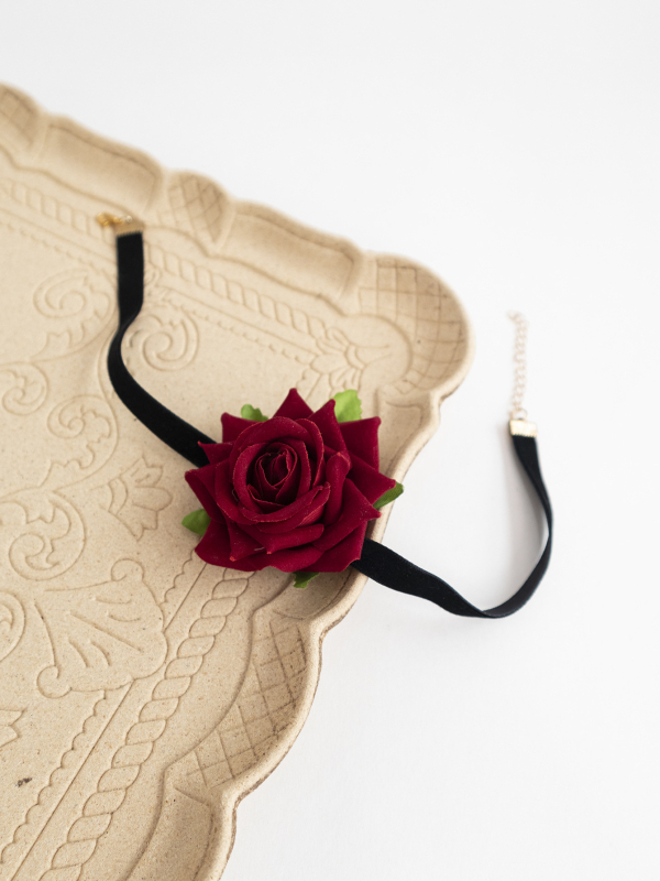 Set za kosu: ručno izrađena platnena čelenka, ogrlica i corsage, gotički stil za žene