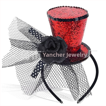 Halloween κορδέλα για το κεφάλι με διχτυωτό φιόγγο – χειροποίητο πλαστικό κοσμητικό αξεσουάρ για παιδιά