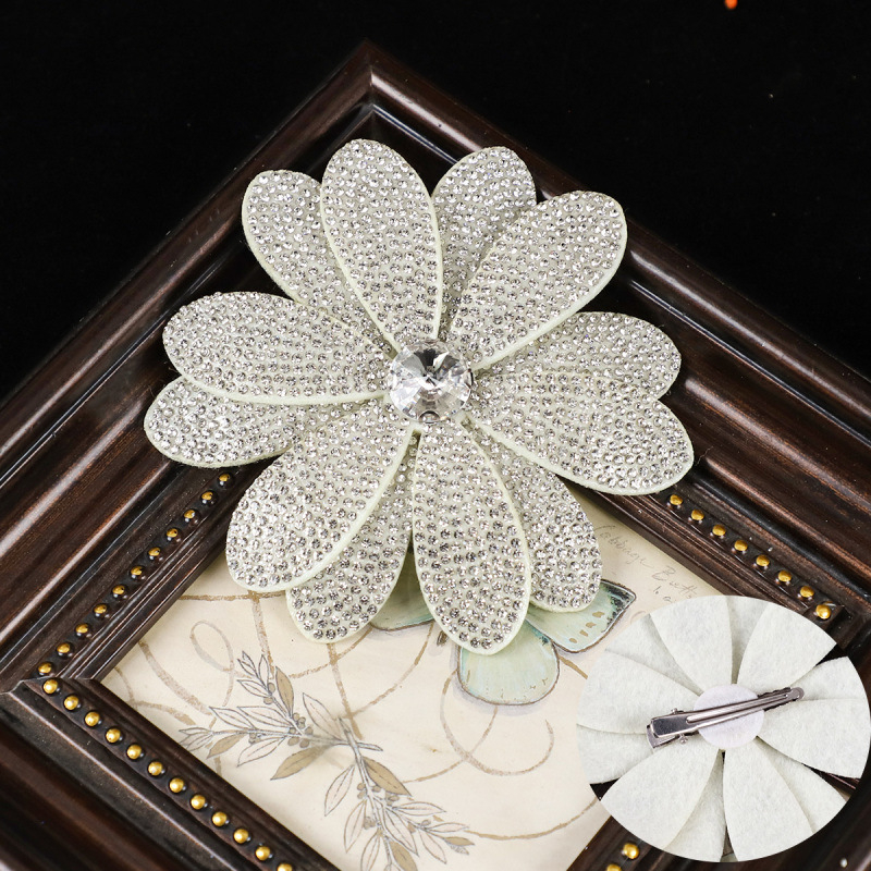 Lan lin ретро аксесоар за коса с цвете – мрежест материал, микропайване, LL-1560